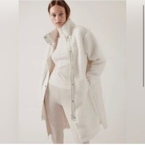 NWT-Athleta Magnolia White Cozy Sherpa Coat, 2X